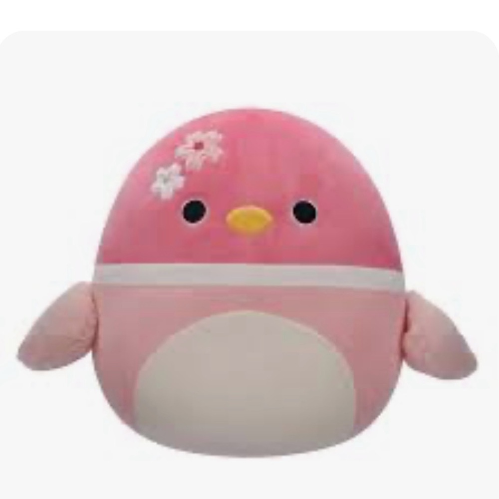 Squishmallows Pink Duck Plush Toy
